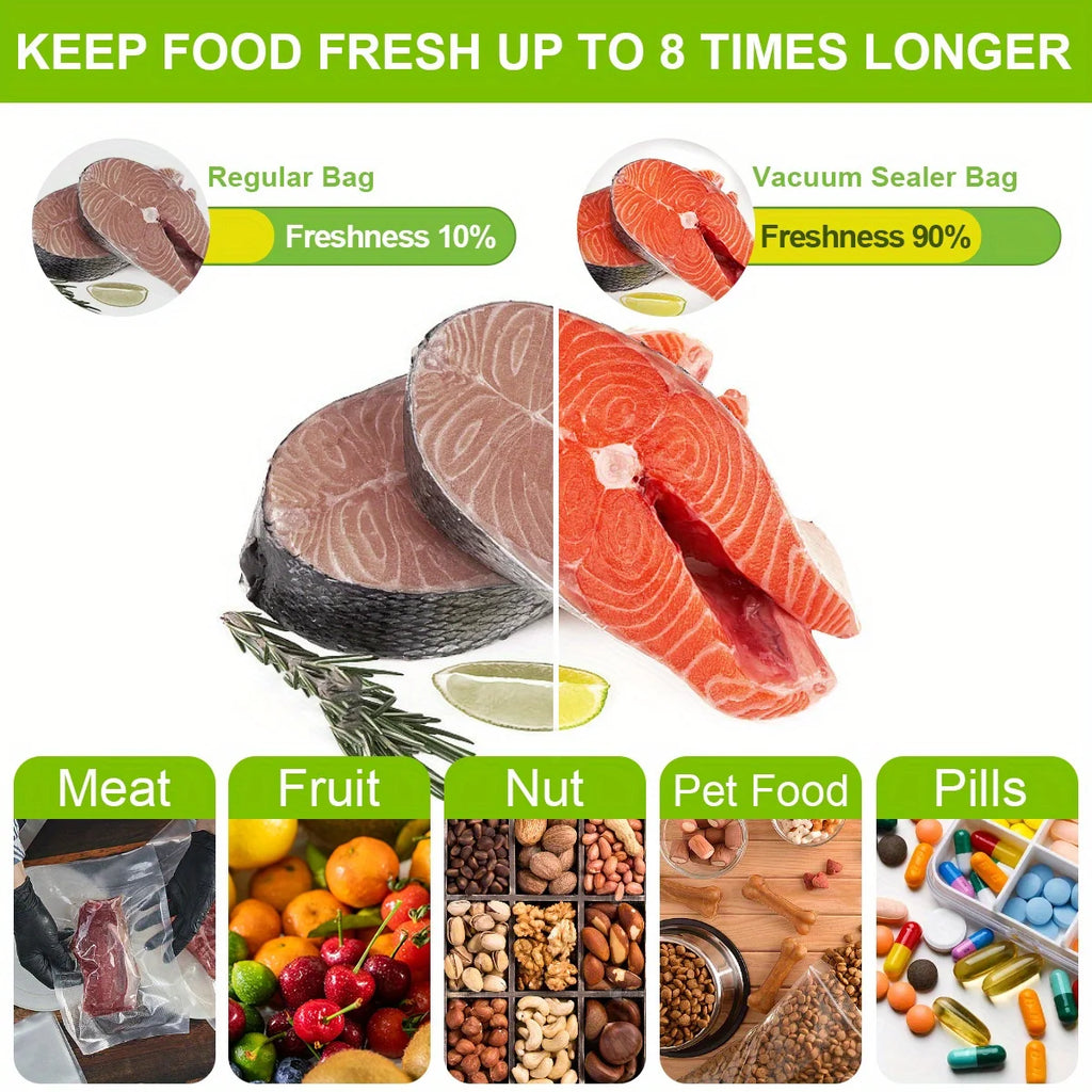 Vacuum Packaging Bags for Food 100pcs Food Storage Vacuum Bags for Vacuum Sealer Machine  Food Fresh Long Keeping Empty Bags
