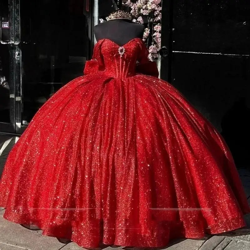 2025 New Quinceanera Dresses Ball Gown Vestidos De 15 Anos Glittering Floor-length Cinderella Princess Party Dresses Customized