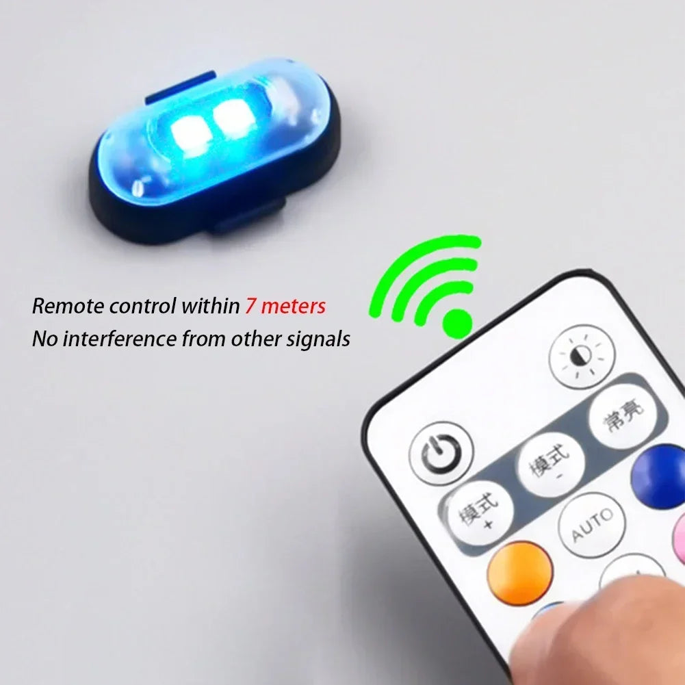 RGB Led Scooter Flitsligte Fiets LED Flitsposisie Draadlose Lig Vliegtuig Helikopter Waarskuwingsligte Toebehore