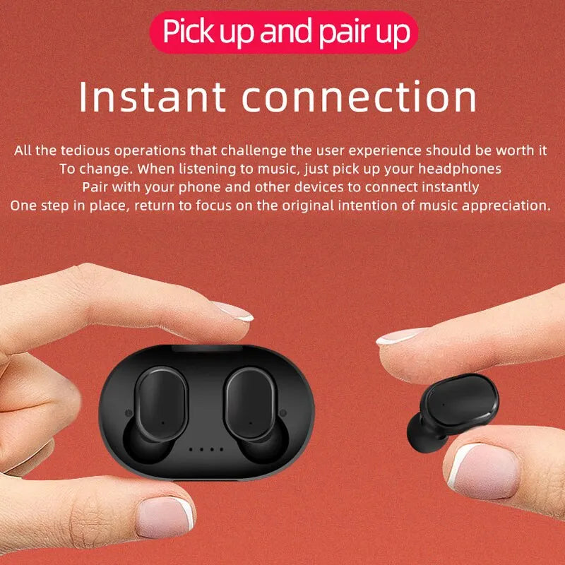 TWS Headset HiFi Stereo Wireless Earphones Sport Music Bluetooth 5.1 Headphones Noise-Canceling Earbuds For iPhone Xiaomi Huawei