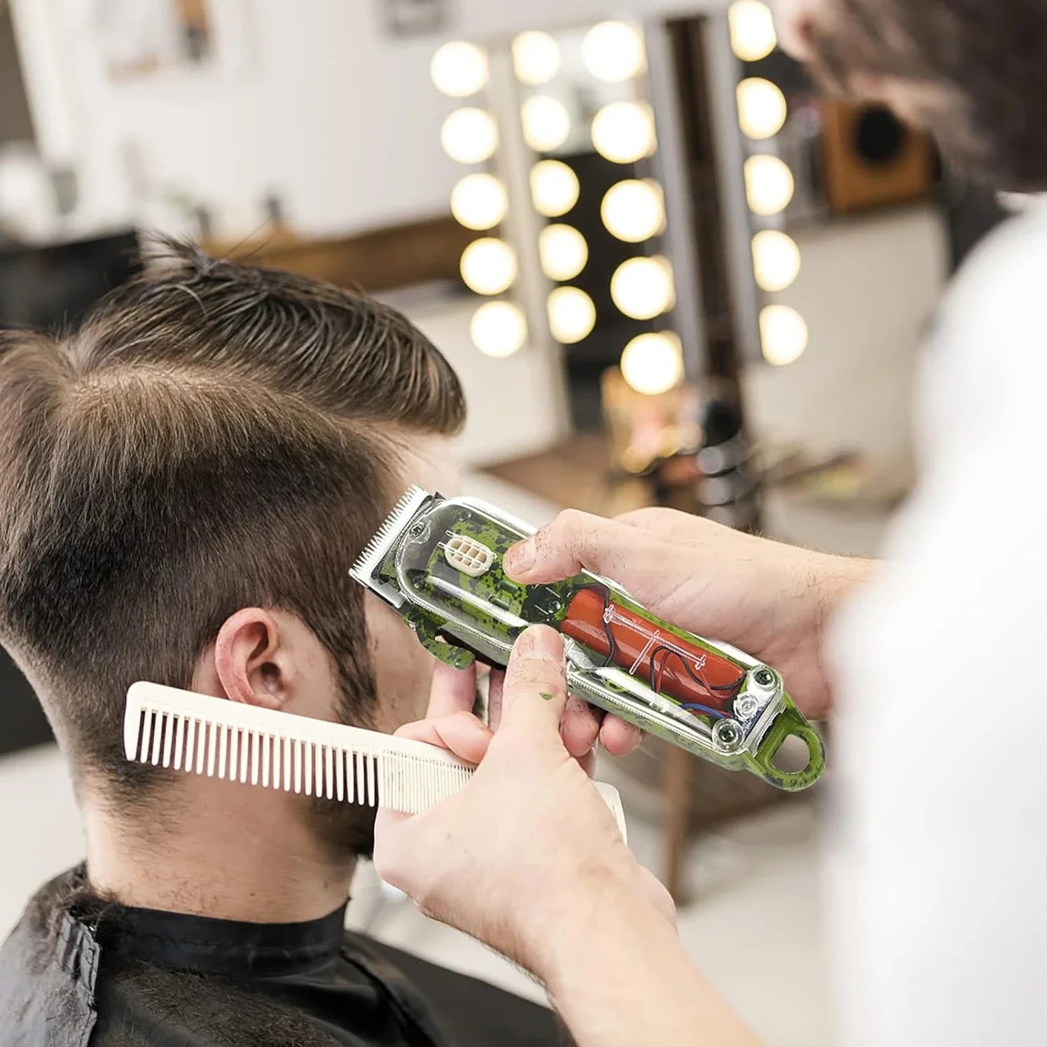 5-Piece Full Housing Combo,Complete Clipper Cover for wahl 5-Star Series Magic Clipper Cordless #8148,Designer Cordless #8591