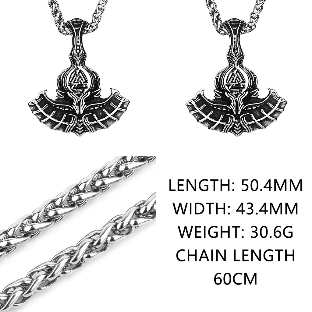 Original Viking Stainless Steel Thor Hammer Multiple Styles Domineering Unisex Necklace Pendant Boyfriend Gift Wholesale