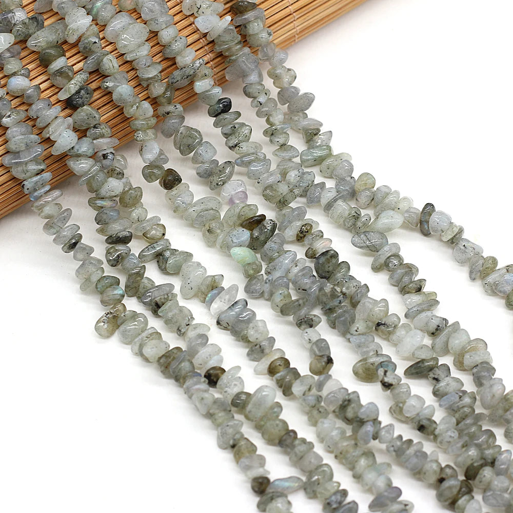40cm Natural Blue Turquoises Stone Irregular Chips Gravel Loose Beads for Women Bracelet Jewelry Accessories Size 3x5-4x6mm