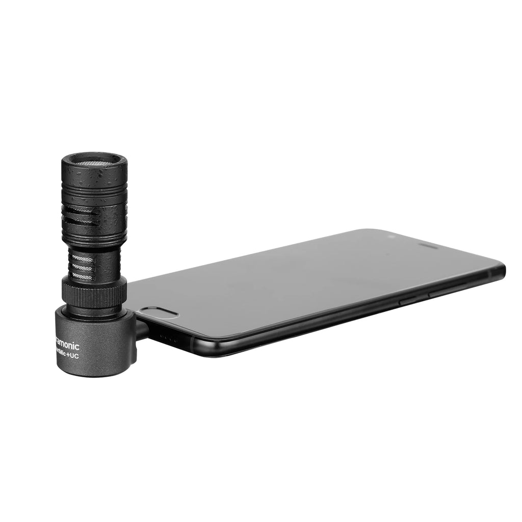 Saramonic SmartMic + Di/UC Tipe-C Rigtinggewende Mikrofoon met Skuimwindskerm vir IOS iPhone 13 11 7 7 plus Android-slimfone