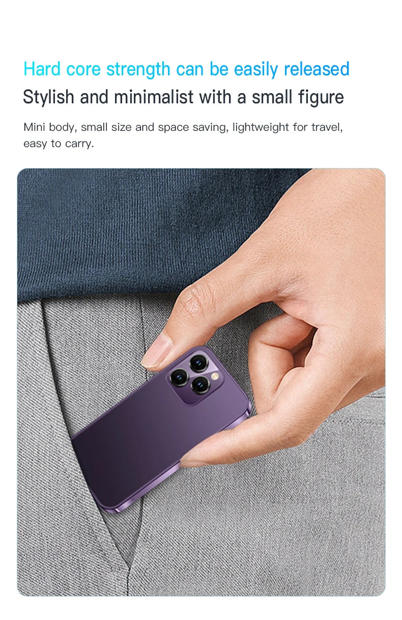 SERVO Mini Smartphone 3.0" Display 2GB+16GB 3G WCDMA Facial Recognition WiFi GPS Play Store Android Smart Phone Dual SIM Standby