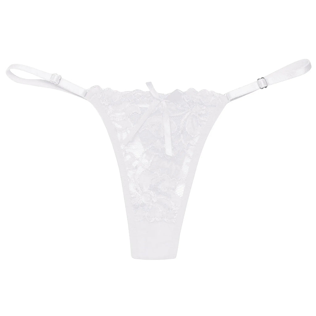 Ladies Lace Sexy Panties Embroidered Bandage Underwear Women Transparent Breathable Thongs Bowknot Sexy Lingerie трусы женские