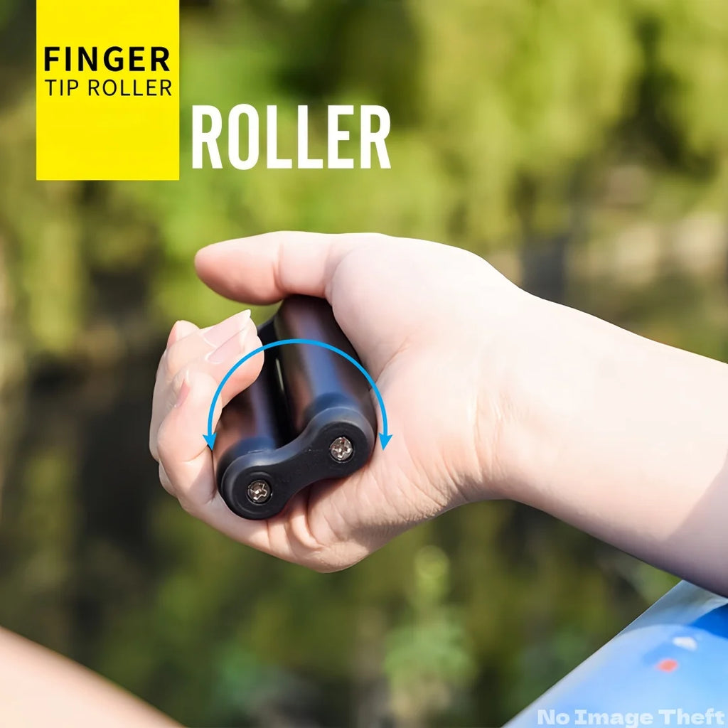 Premium Aluminum Alloy Stress Relief Roller | Portable Hand Massager | Finger Relaxation Fidget Toy for Office Home Travel Gifts