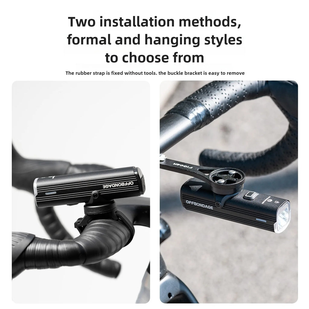 OFFBONDAGE Bicycle Light Front 1000Lumen Bike Light Waterproof Flashlight USB Charging MTB Road Cycling Lamp Bicycle Accessories