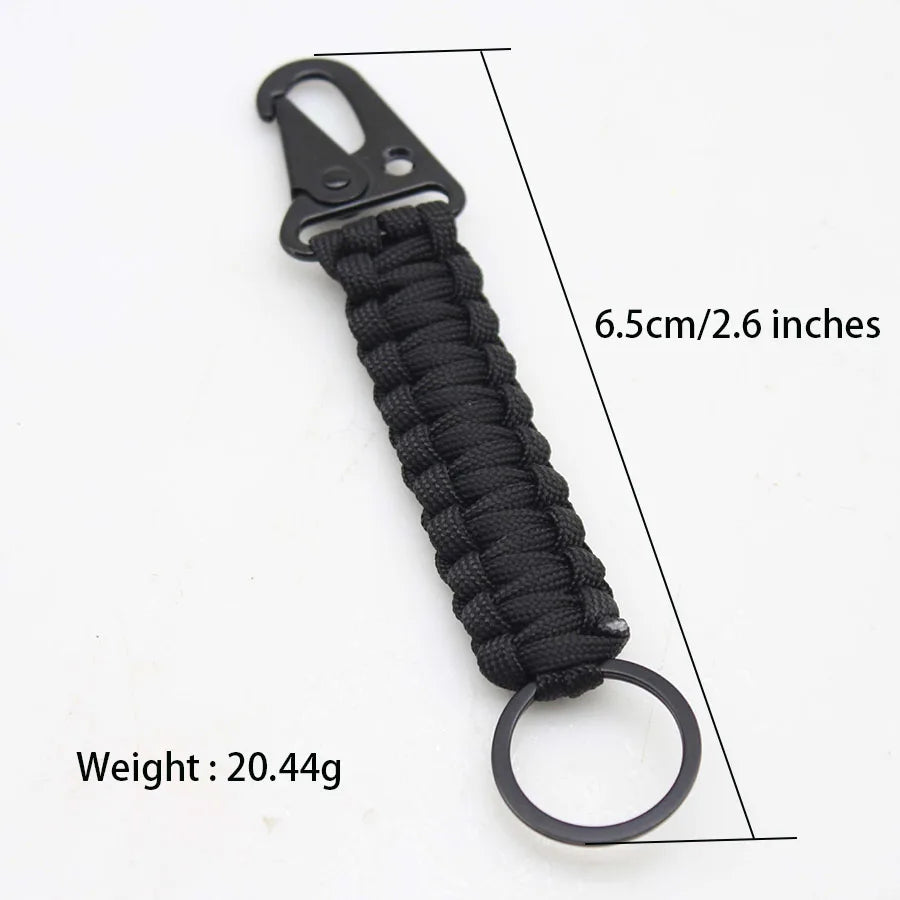 4 Styles Men Paracord Keychain Selected High Quality Outdoor Hiking Umbrella Ropes Adventure Camping Backpack Ornament Pendant