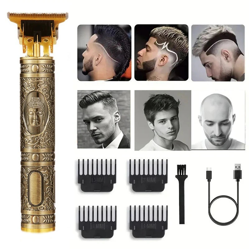 T9 USB Electric Hair Clipper For Men Hair Cutting Machine Chargeable Man Shaver Trimmer Barber Technical Beard Trimmer