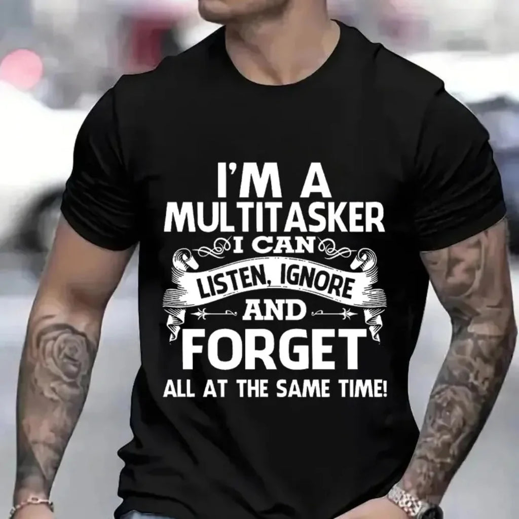 3D-gedrucktes Muster-Spaß-T-Shirt, Herren- und Damen-Fashion-Muster-T-Shirt, schwarzes T-Shirt Sommer Kurzarm-Oberteil