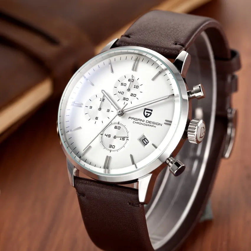 2025 New PAGANI DESIGN Business Men's Quartz Watch 46mm Brand Stainless Steel Waterproof Automatic Chronometer Relogo Masculino