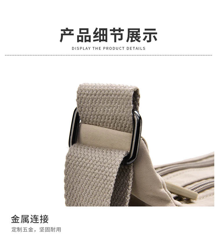 Nylon Crossbody Bag For Women Large Capacity Shoulder Bag Multi-pocket Female Bag Shopping Travel Lady Handbag Leisure Purse sac