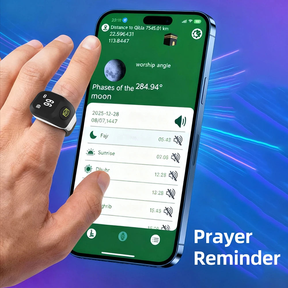 Smart APP Ring Counter OLED Display Portable Digital Display Counter Bluetooth Counting Ring Rechargeable Finger Counter