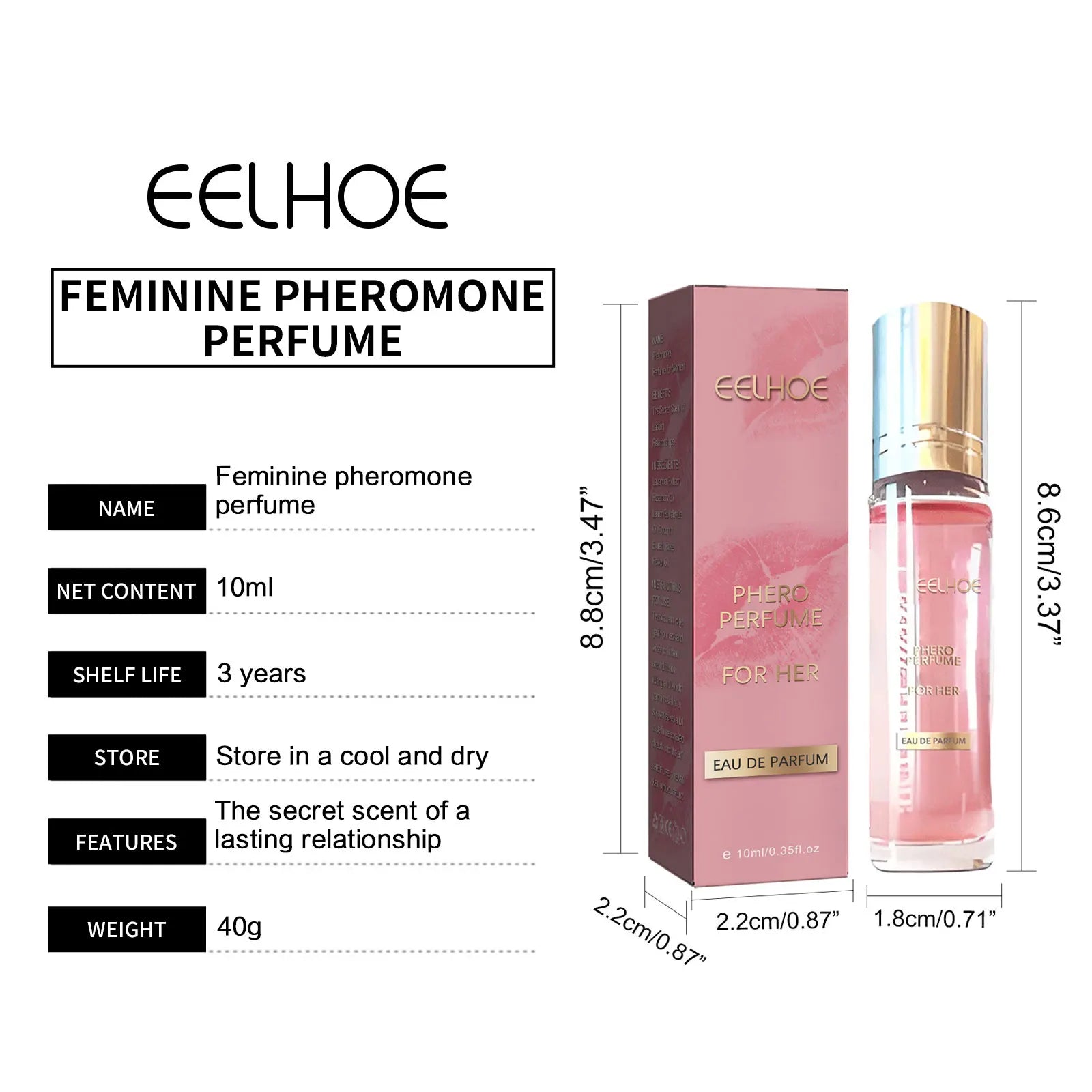 Glamour Parfüms Blumenduft Erfrischender natürlicher Duft Verbesserter Duft Pheromone Leichter Duft Körperspray Duftendes Parfüm