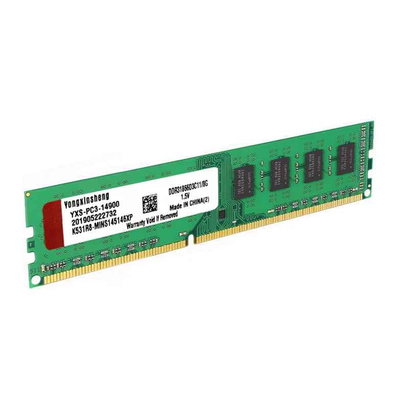 Yongxinsheng DDR3 RAM 4GB 8GB PC3 1333MHz 1600MHz Universal Desktop Memory DIMM 1.5v voltage