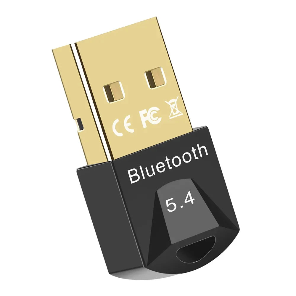 Bluetooth 5.3/5.4 Transmitter And Receiver USB Adapter Plug And Play For PC TV Car External Speakers Wireless Audio Dual Mode
