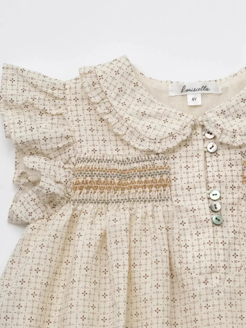 2025 New Elegant Girl Dress LOU Exquisite Embroidery Children Princess Dress Flower Girls Party Dresses Summer Baby Costume