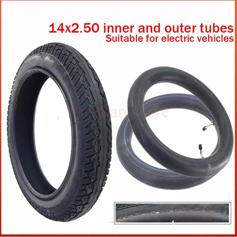 High quality rubber Electric Bicycle Electric BIke for electric bicycles 14x2.50 64-254 inner and outer tires 14 inches E-bike