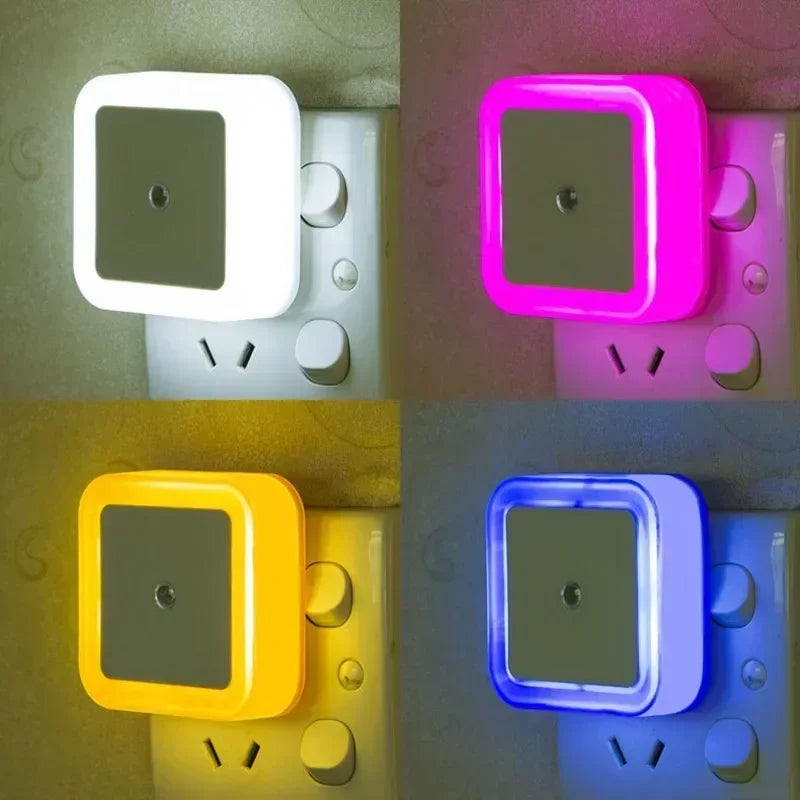 1/6PCS Wireless LED Night Light Sensor Light EU/UK Night lights Larger Aperture For Children Room Bedroom Decoration Lighting