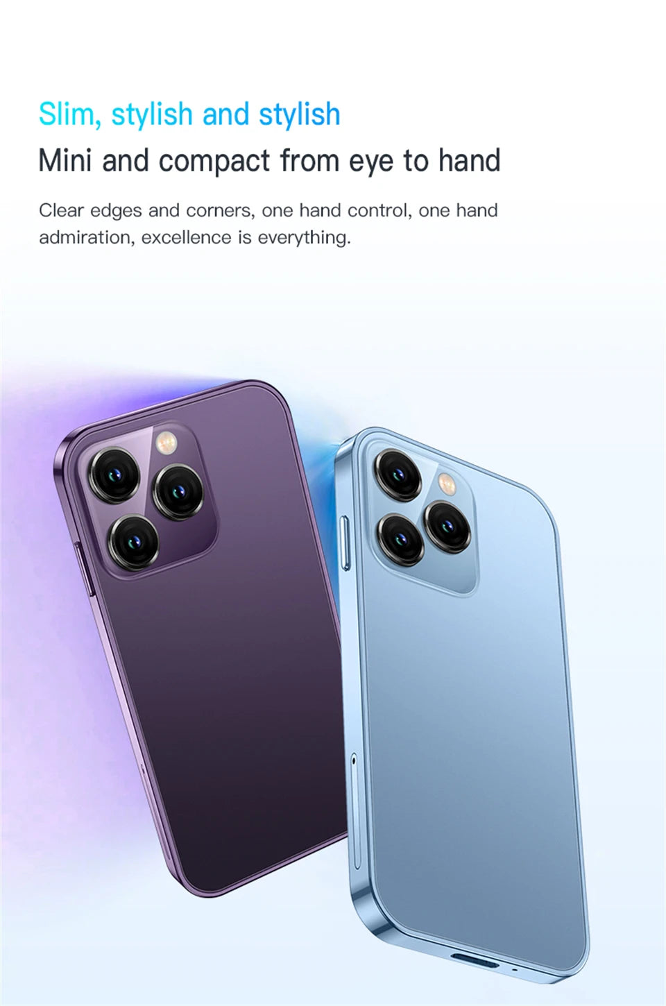 New SOYES XS15 Mini Smartphone 3.0inches MTK 2GB RAM 16GB ROM WCDMA 3G Dual SIM 2MP Rear Camera 480x854 Type-C Android Cellphone