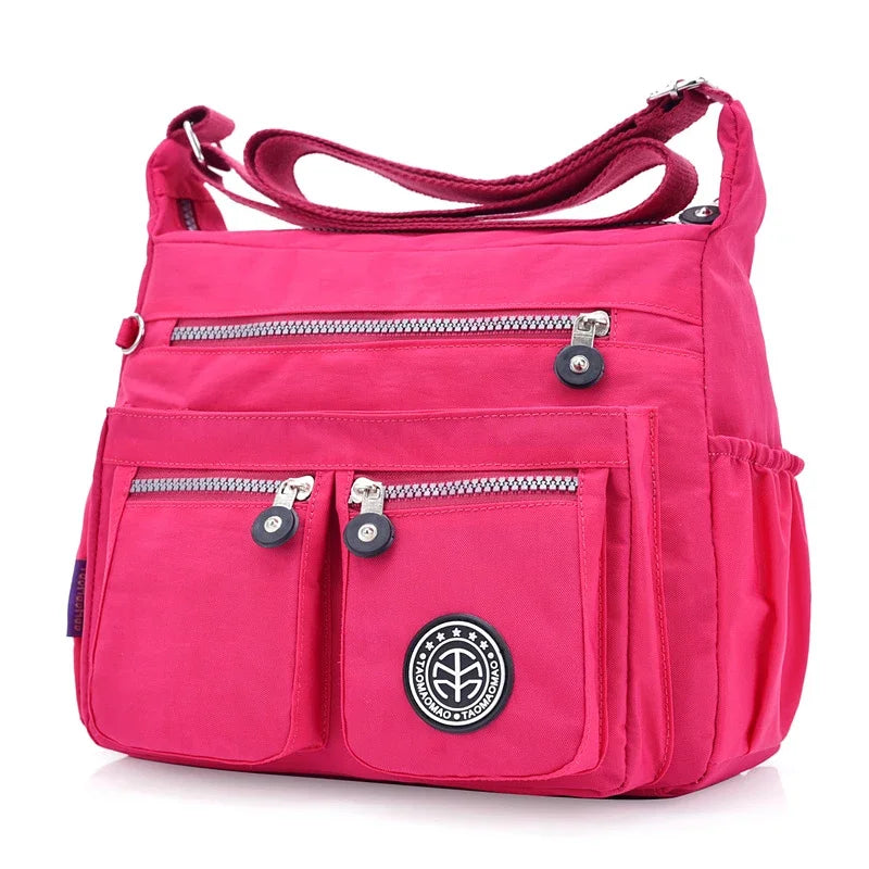 Women Nylon Shoulder Bags Female Solid Zipper Luxury Female Handag Designer Messenger Bags Summer Beach Crossbody Bag Sac A Main