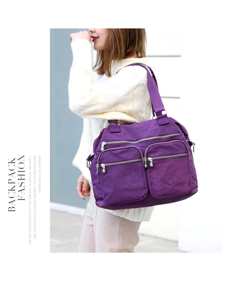 Women's Fashion Top-Handle Bag for Women Big Handbag Nylon Crossbody Bags Waterproof Shoulder bag purses and handbags bolsos sac