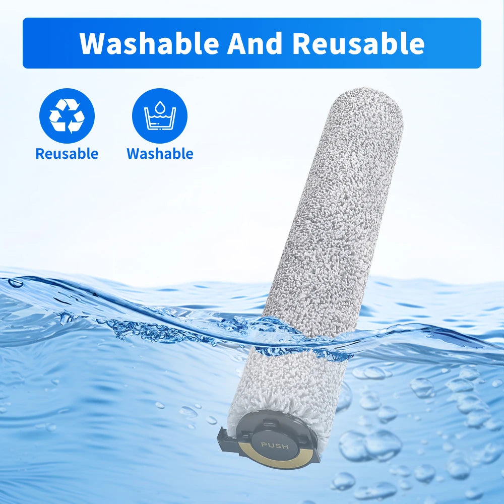 For Dreame Aqua10 Ultra Roller/Aqua10 Ultra Track/Aqua 10 Pro Track/X50Pro Robot Vacuum Cleaner Roller Mop Drum Brush Cloth Part