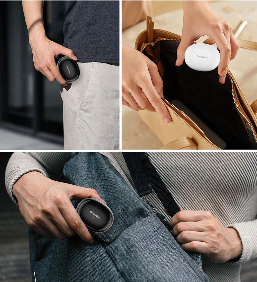 Blackview Airbuds 30 Headset Wireless Headphones TWS Sports Air Conduction Bass ENC Earphones TWS With Mic 400mAh IPX7