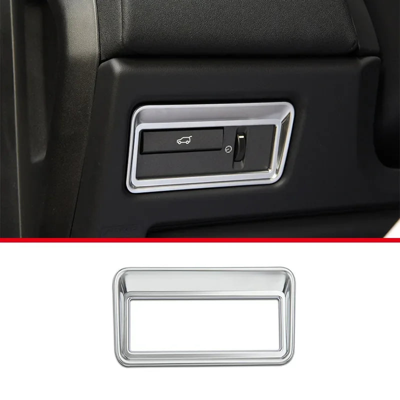 For Land Rover Range Rover Evoque 2012-2018 ABS Chrome Interior Kit Dashboard Center Console Gear Shift Panel Cover Trim Sticker