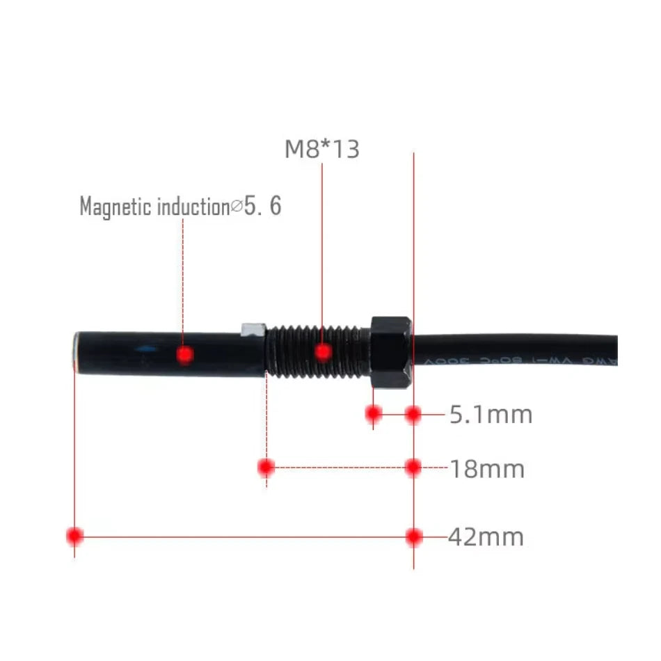 Electric Scooter Mountain Bike E-BIKE Magnetic Induction Wire 1500mm Power Cut Off Brake Sensor for Lever Cyling Accessories