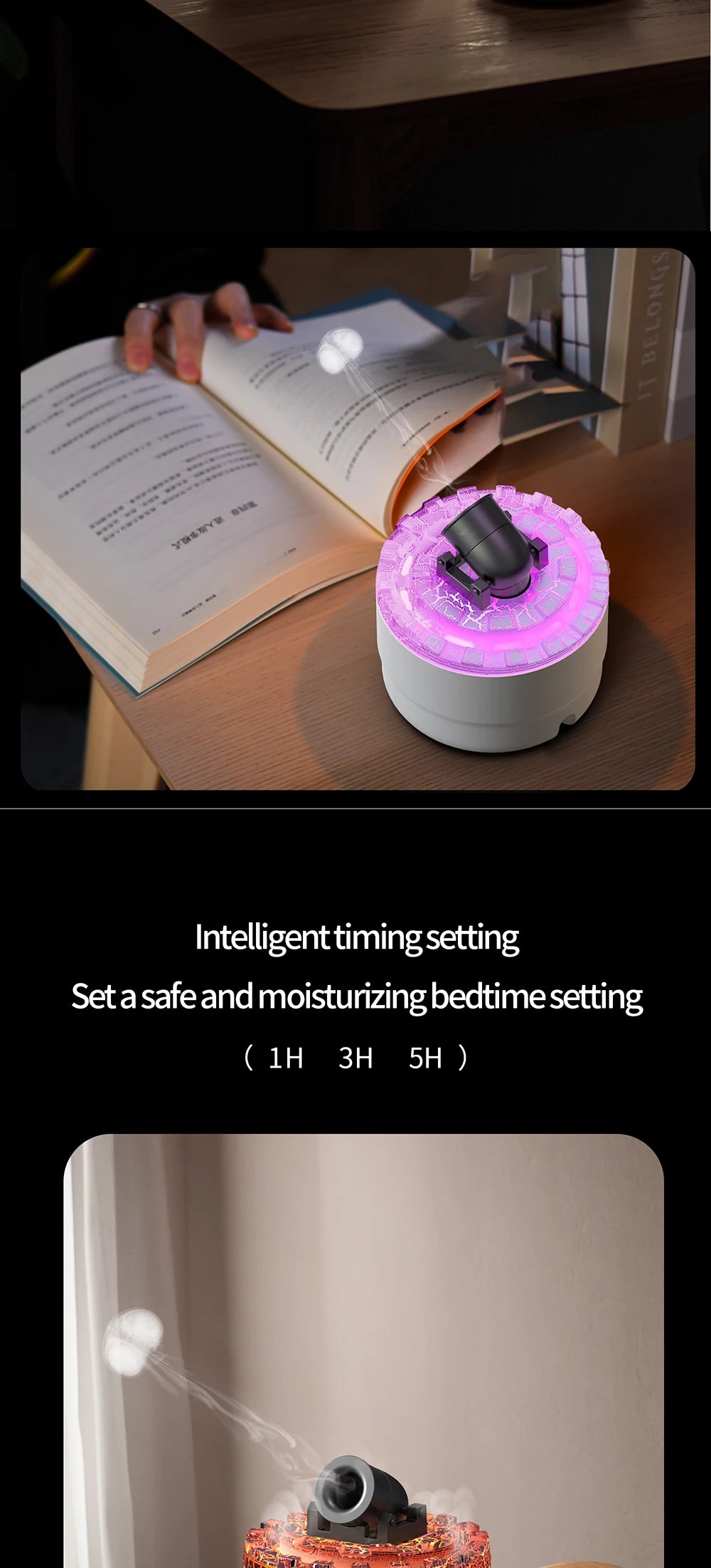 Cannon Blast Aroma Humidifier Essential Oil Diffuser Cannon Blast Turret Aromatherapy Humidifier Aroma Diffuser Air Humidifier