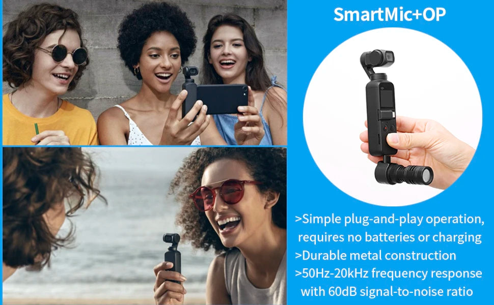 Saramonic SmartMic + Di/UC Tipe-C Rigtinggewende Mikrofoon met Skuimwindskerm vir IOS iPhone 13 11 7 7 plus Android-slimfone