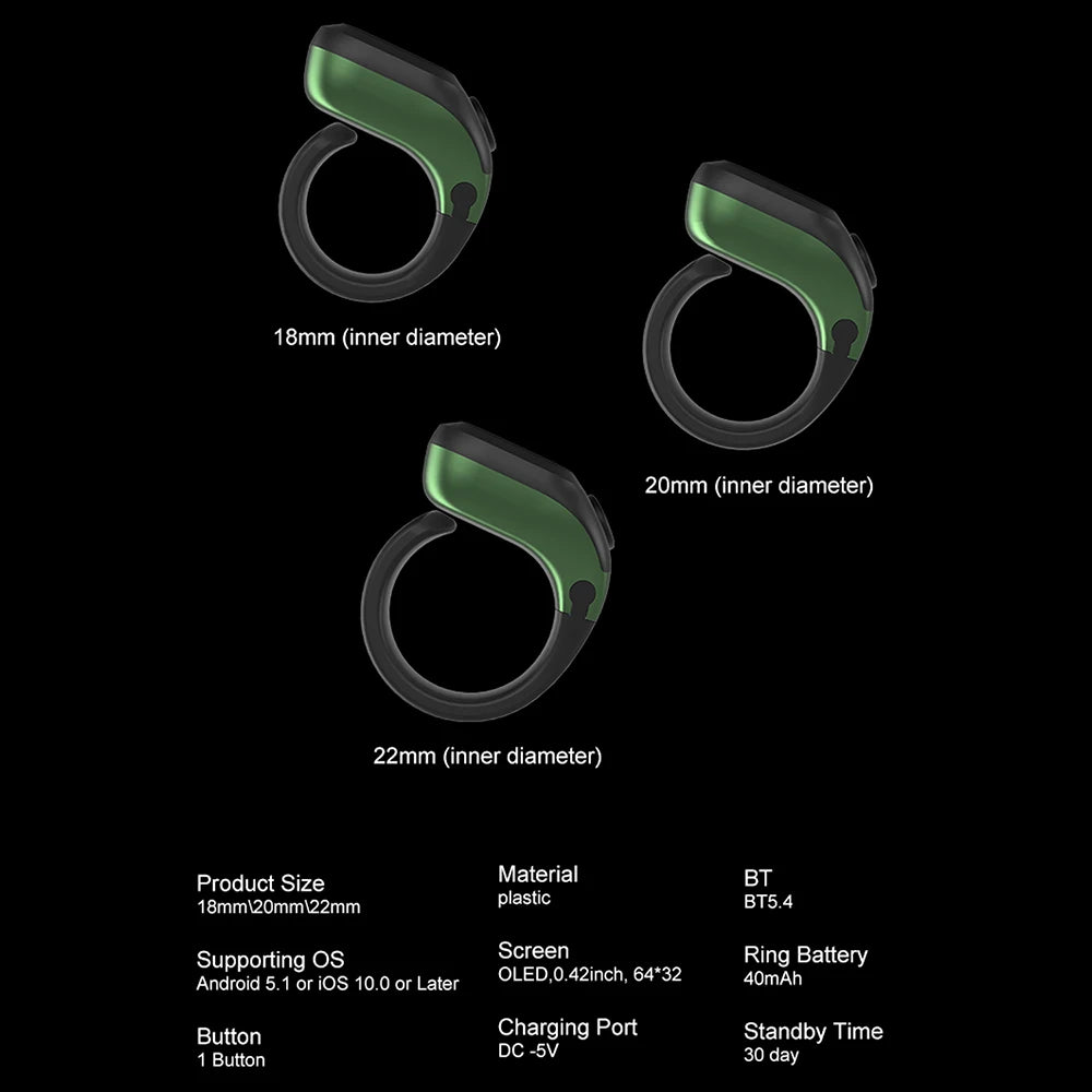 Smart APP Ring Counter OLED Display Portable Digital Display Counter Bluetooth Counting Ring Rechargeable Finger Counter