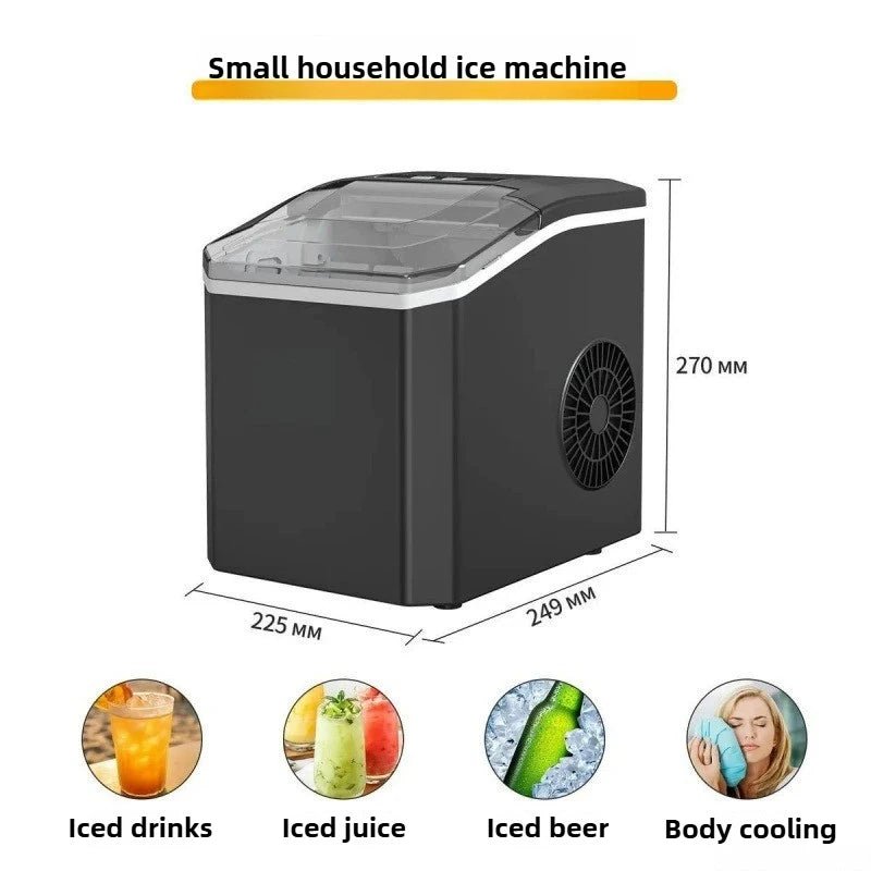 ice Machine Automatic mini electric Ice Cube Maker for Bar Home Kitchen Office 6Mins/9 Pcs Portable Ice Maker ice making Machine