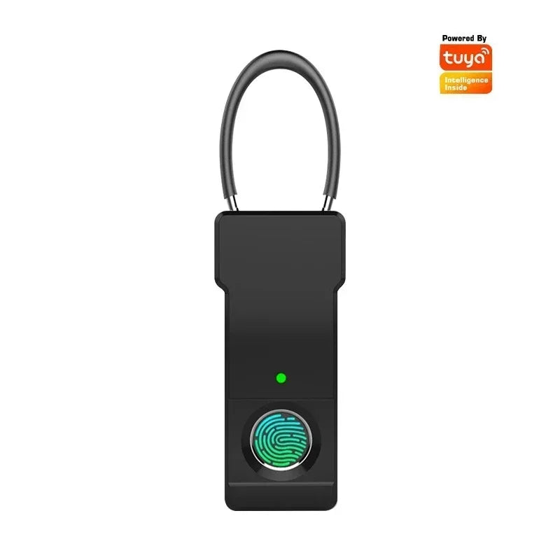 Tuya Fingerprint Padlock Bluetooth Combination Padlock Suitcase Luggage New Metal Code Lock Mini Fingerprint Key Anti-Theft Lock
