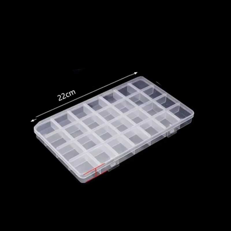 28-Compartment Plastic Organizer Box for Small Items Jewelry Beads Hardware Accessories Separation Tray Storage Container