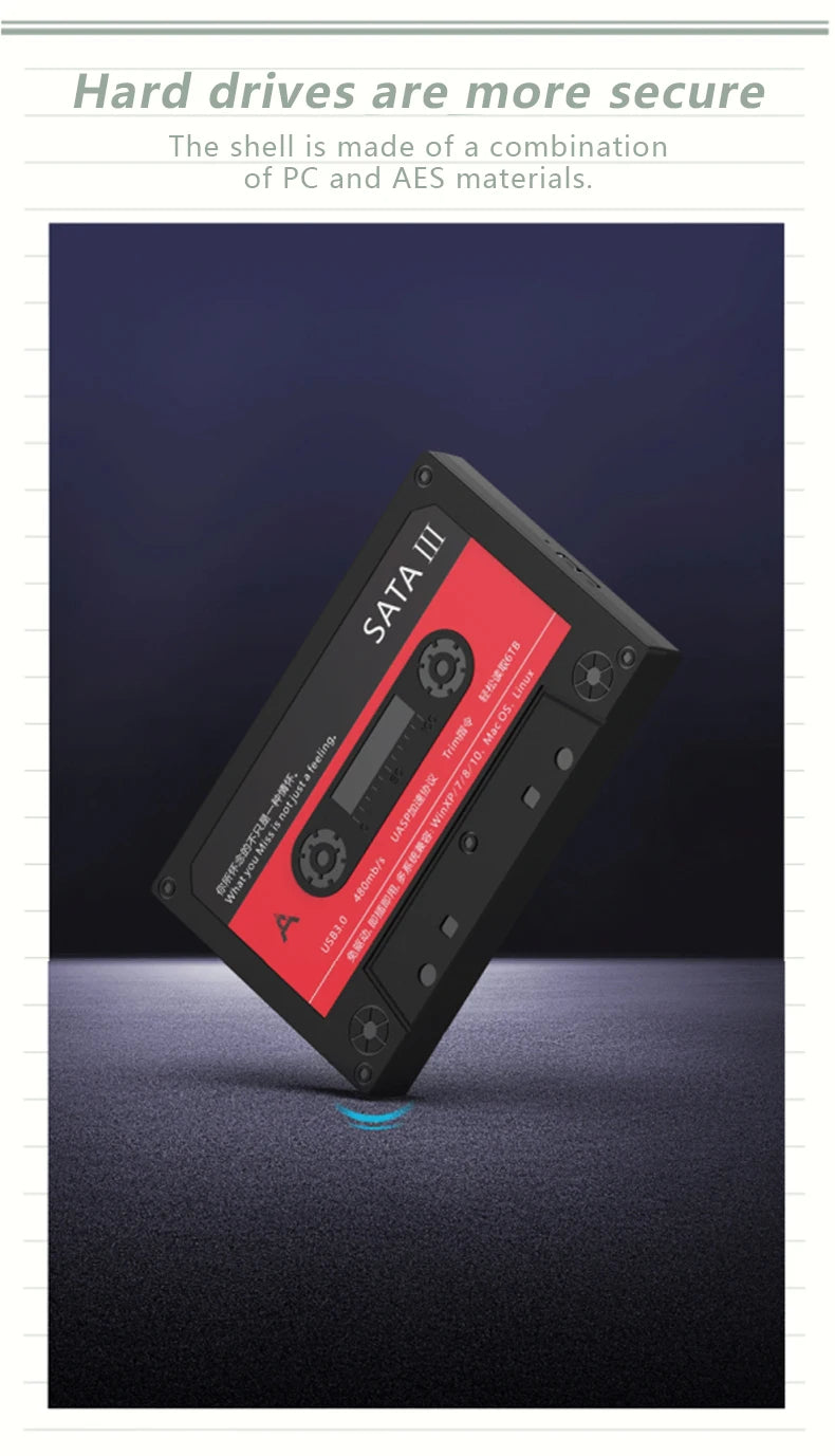 UTHAI T46 New 2.5" External Hard Drive Enclosure, USB 3.0 SATA 5Gbps HDD & SSD  Tape Enclosure UASP for PC Notebook