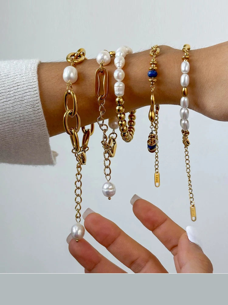2026 Classic Snake Chain Bracelets Women Trend Gold Plated Stainless Steel Cuban Chain Bracelet Trendy Female Gifts Jewelry