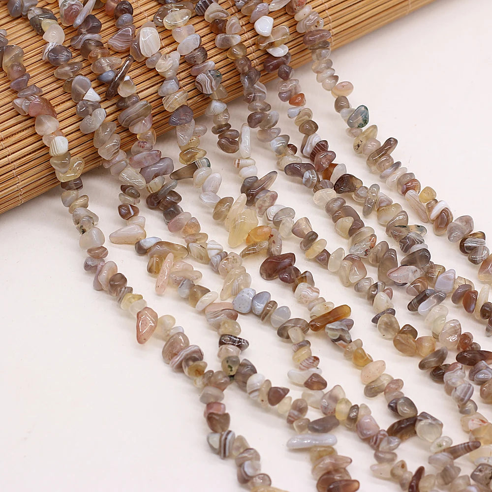 40cm Natural Blue Turquoises Stone Irregular Chips Gravel Loose Beads for Women Bracelet Jewelry Accessories Size 3x5-4x6mm