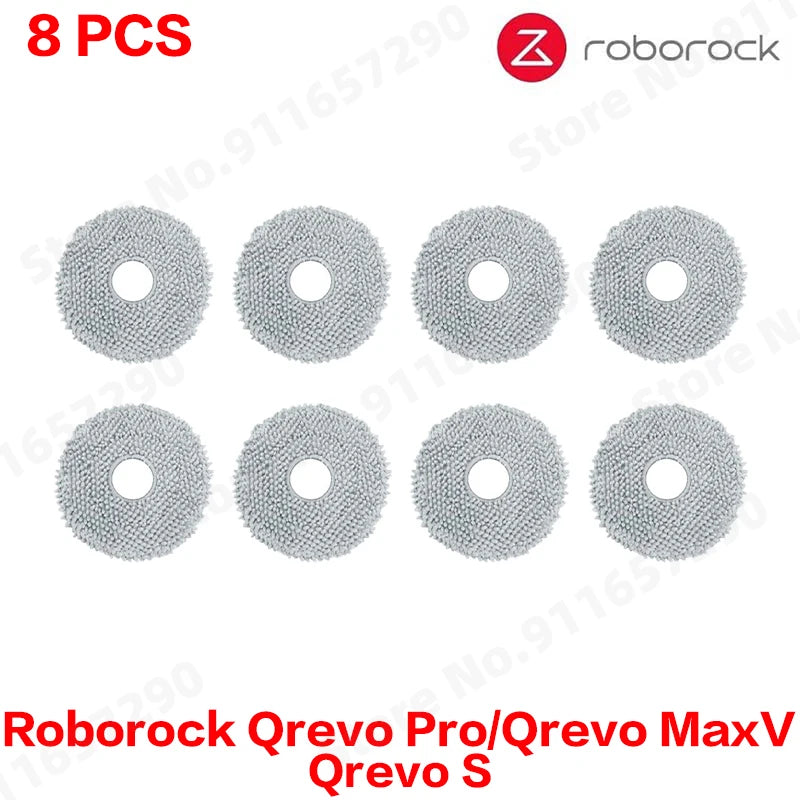 Roborock Qrevo Pro/Qrevo MaxV/Qrevo S Robot Vacuum Spare Parts Main Side Brushes Mop Cloths HEPA Filters Dust Bags Accessories