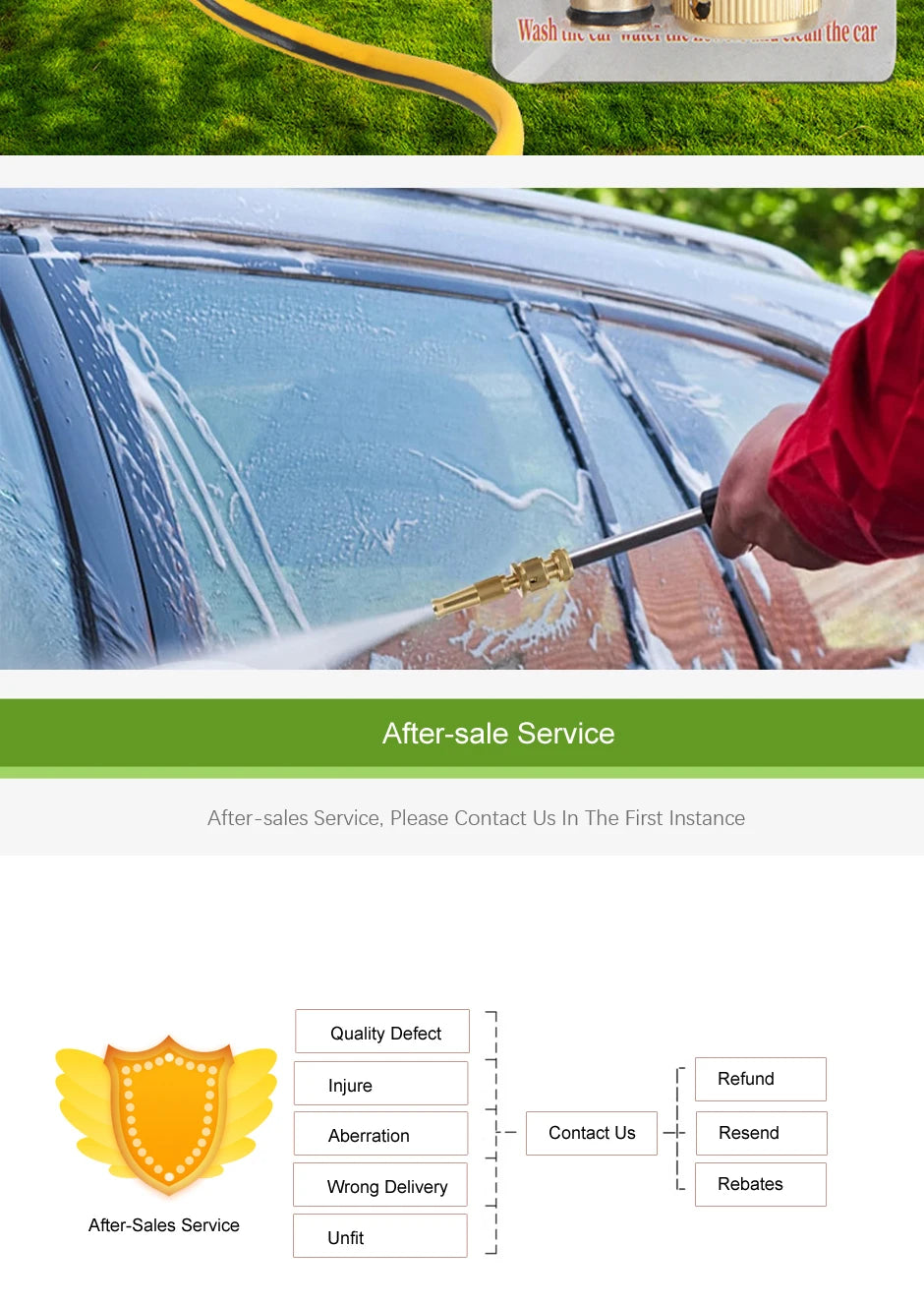 Car Washing Water Gun High Pressure Garden Vegetable Gadgets Sprinkler Nozzles Irrigation Watering System Farming Supplies