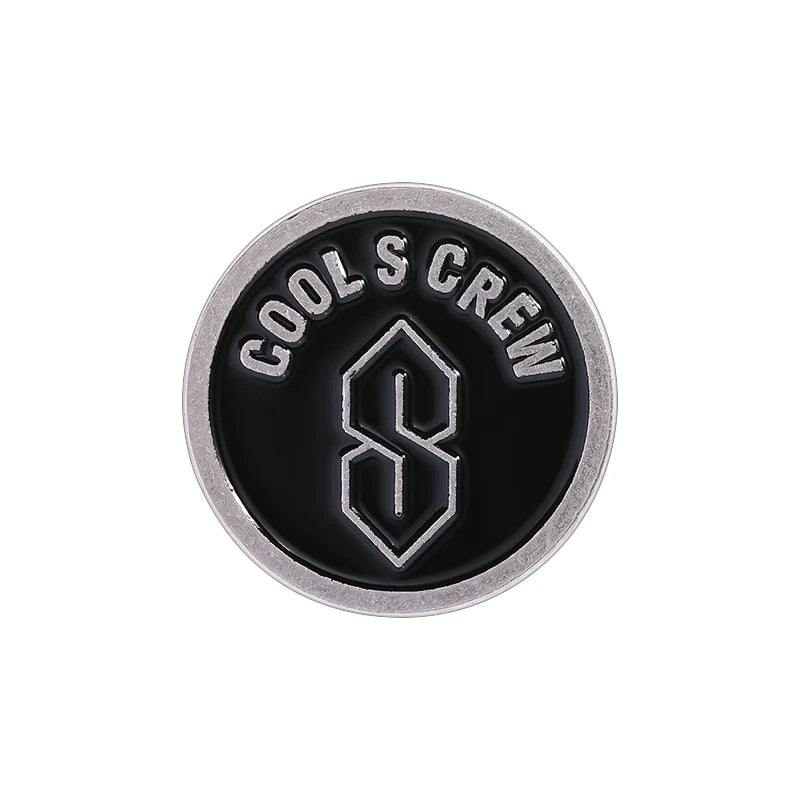 Creative Cool S Crew Enamel Pins Custom Symbol Logo Brooches Lapel Badges Clothes Funny Jewelry Gift for Friends