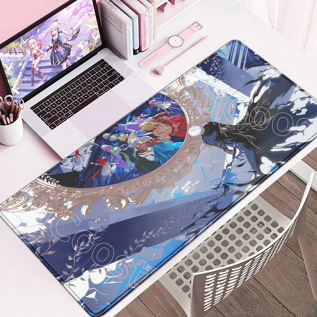 Large Rubber Keyboard Mats Honkai Star Rail Cyrene Castorice Lock Edge Mousepad Chrysos Heir Mouse Pad Game Computer Accessories