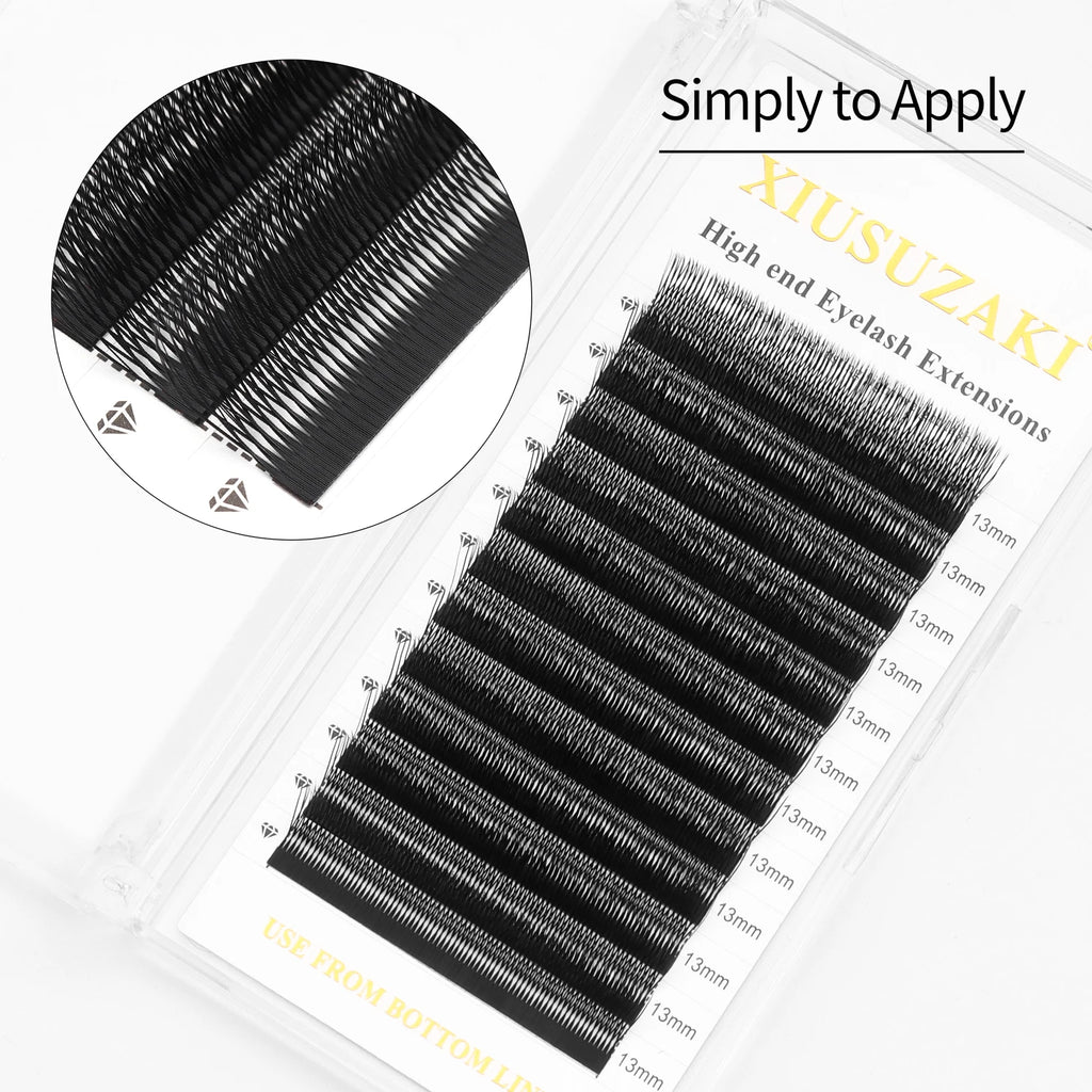 XIUSUZAKI  U-Shaped YY 3D 4D 5D W Eyelash Extensions New Style U/W Lashes Extension Mink Premade Volume Fans False Eyelashes