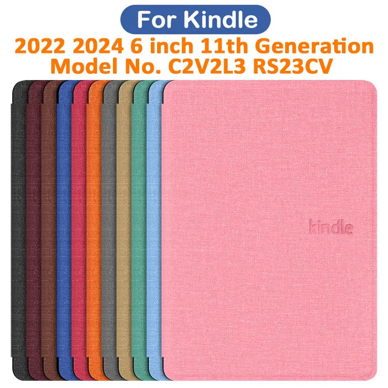 Case for Kindle 2024 2022 11th Generation 6Inch Model No. RS23CV C2V2L3 Magnetic Protective Pouch Cover Shell 6'' Accessories