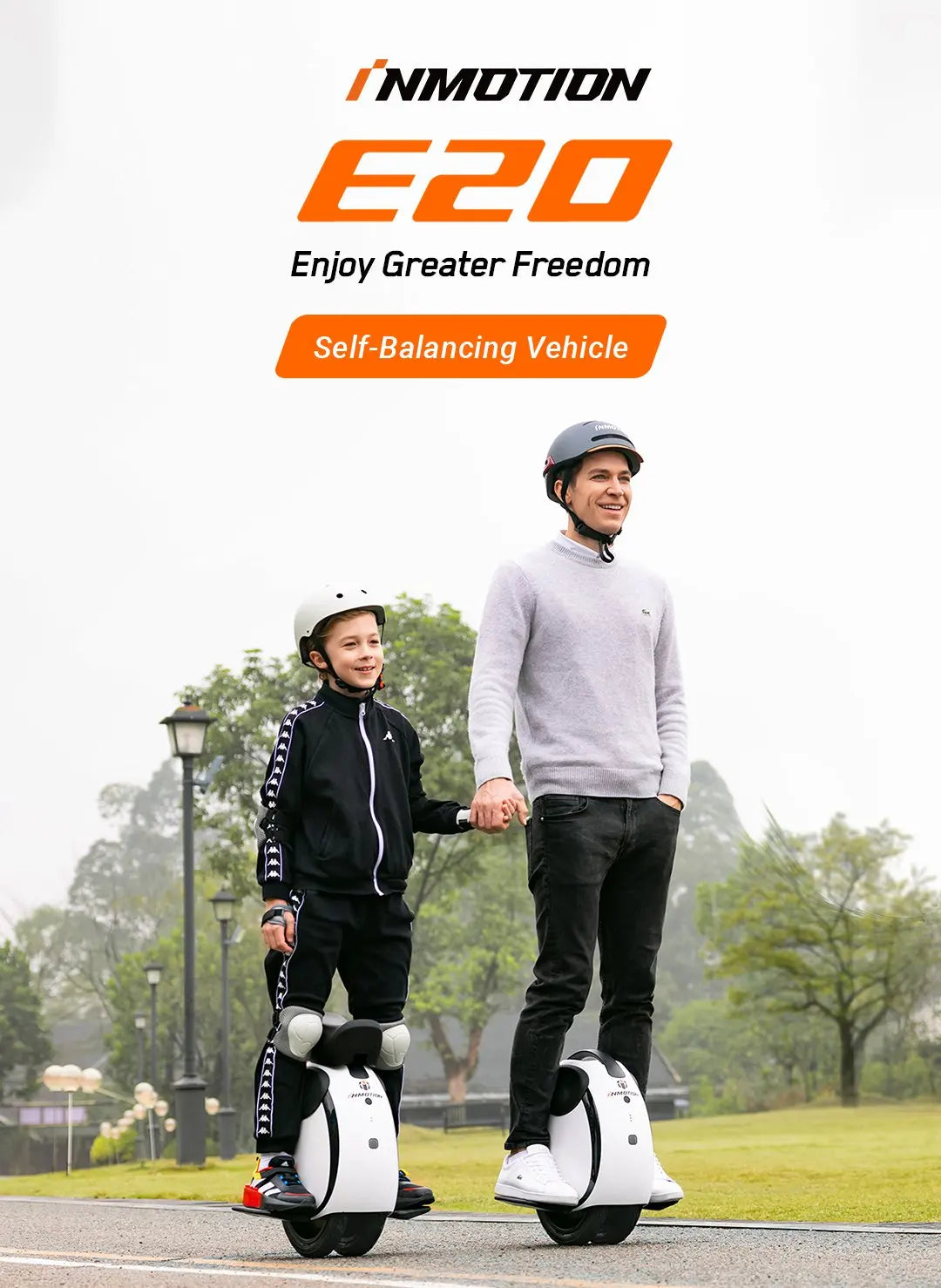 Original INMOTION E20 Electric Unicycle Motor 900W Battery 54.6V Top Speed 20km/h Range 30km Bluetooth Speaker 14inch EUC Wheel