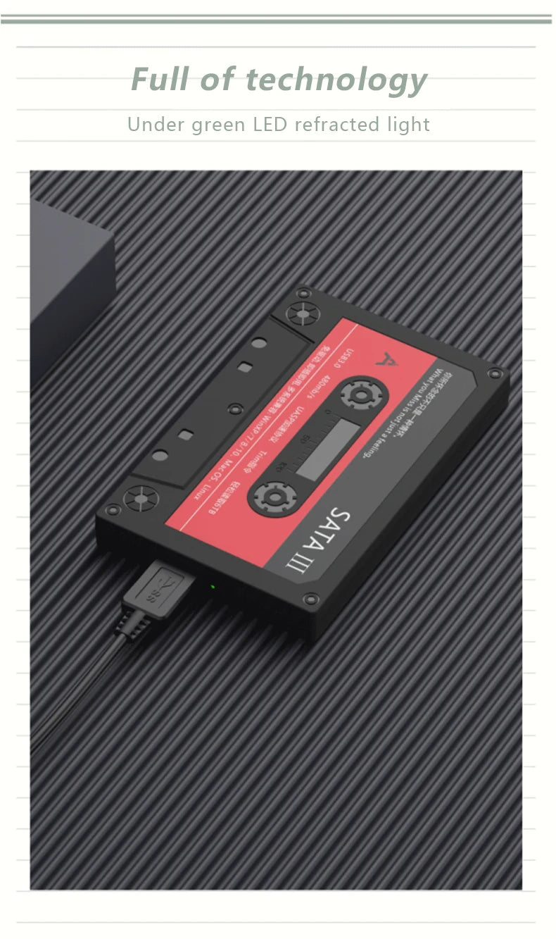 UTHAI T46 New 2.5" External Hard Drive Enclosure, USB 3.0 SATA 5Gbps HDD & SSD  Tape Enclosure UASP for PC Notebook