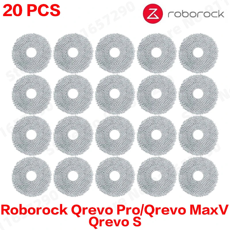 Roborock Qrevo Pro/Qrevo MaxV/Qrevo S Robot Vacuum Spare Parts Main Side Brushes Mop Cloths HEPA Filters Dust Bags Accessories