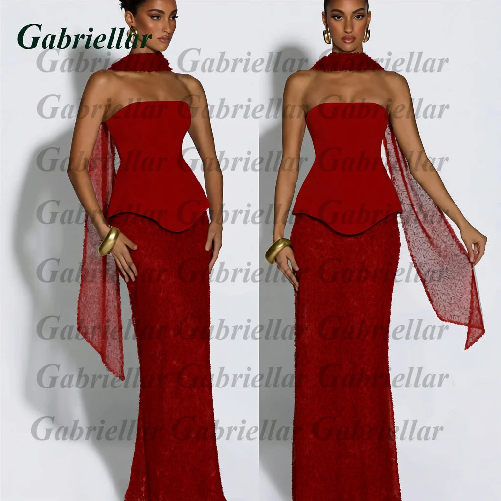 Gabriellar Fancy Bling Tulle Prom Dresses for Women Sequins and Beads Sleecveless Lacing up Special Occasion Gown Customized